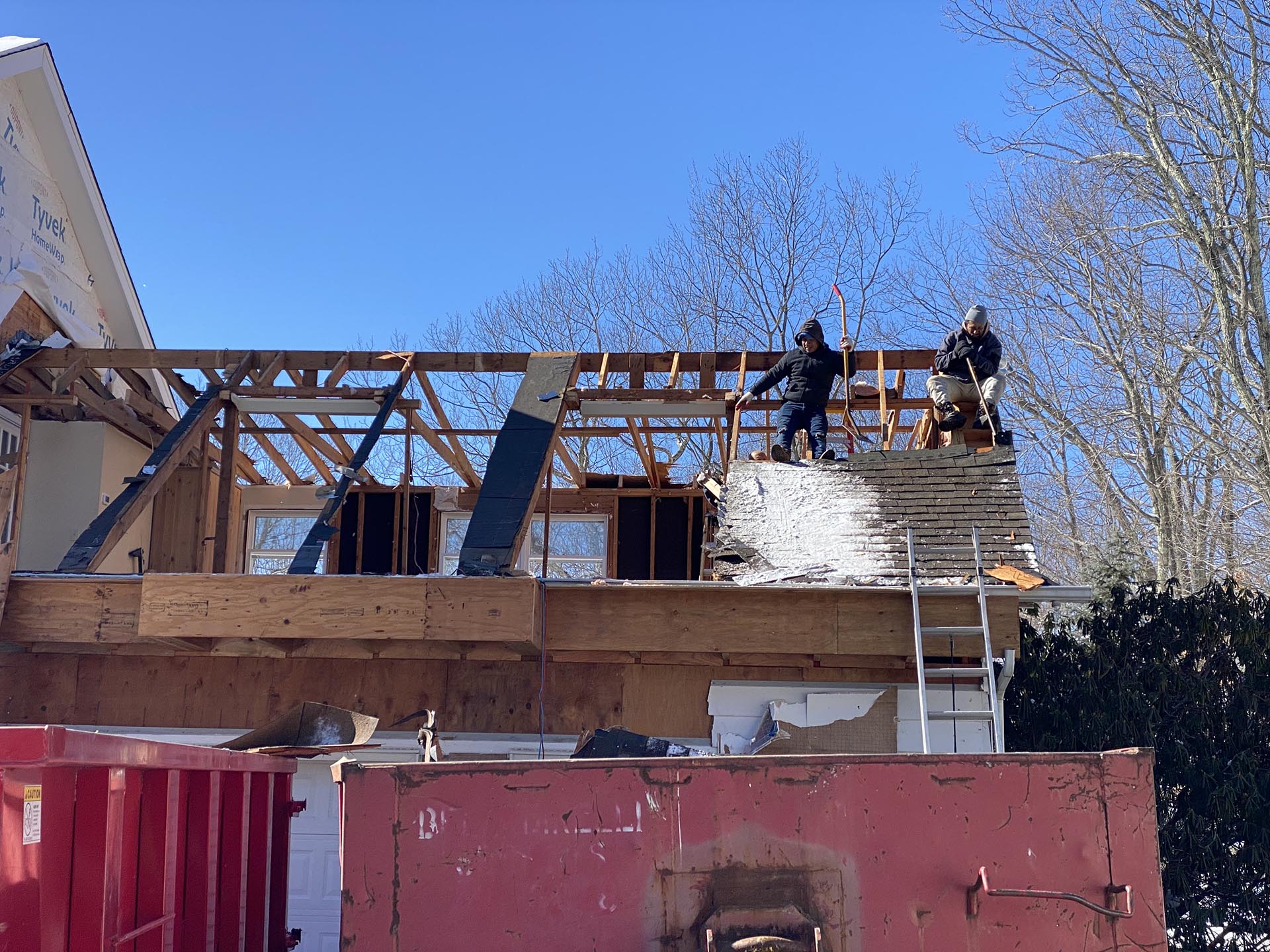 Storm-related roof restoration by Able Roofing