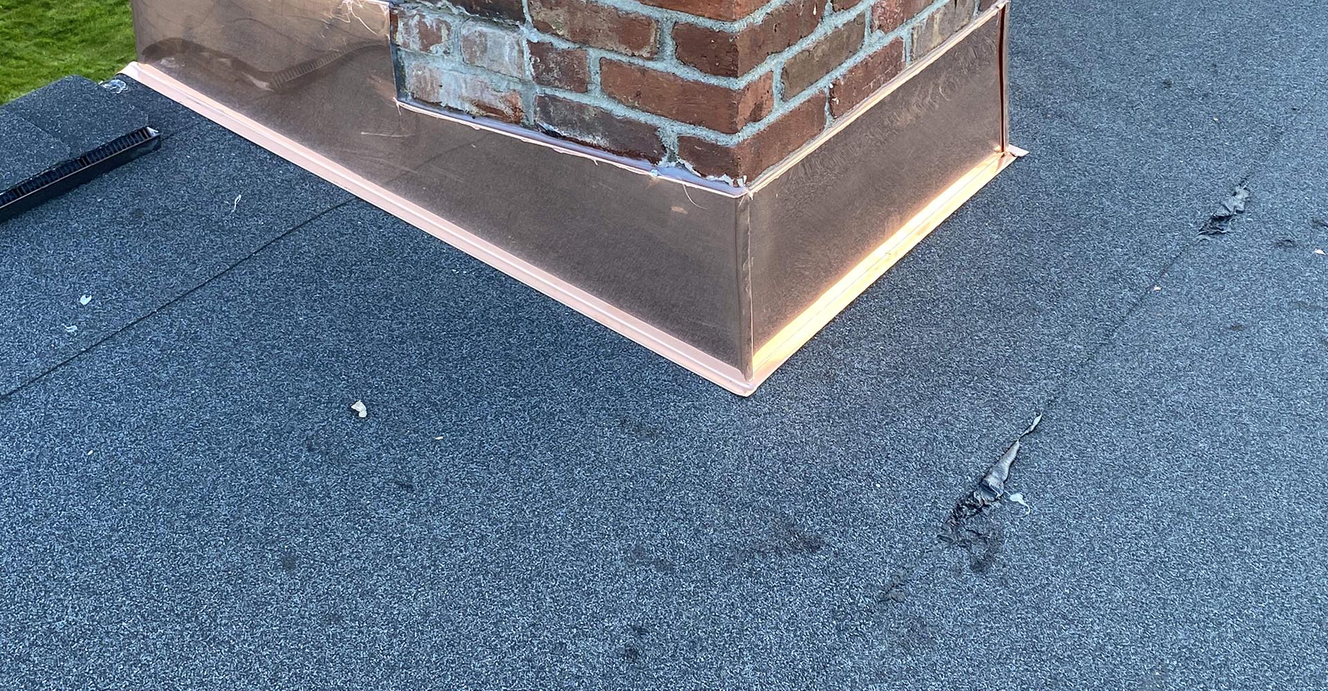 Copper Chimney Flashing