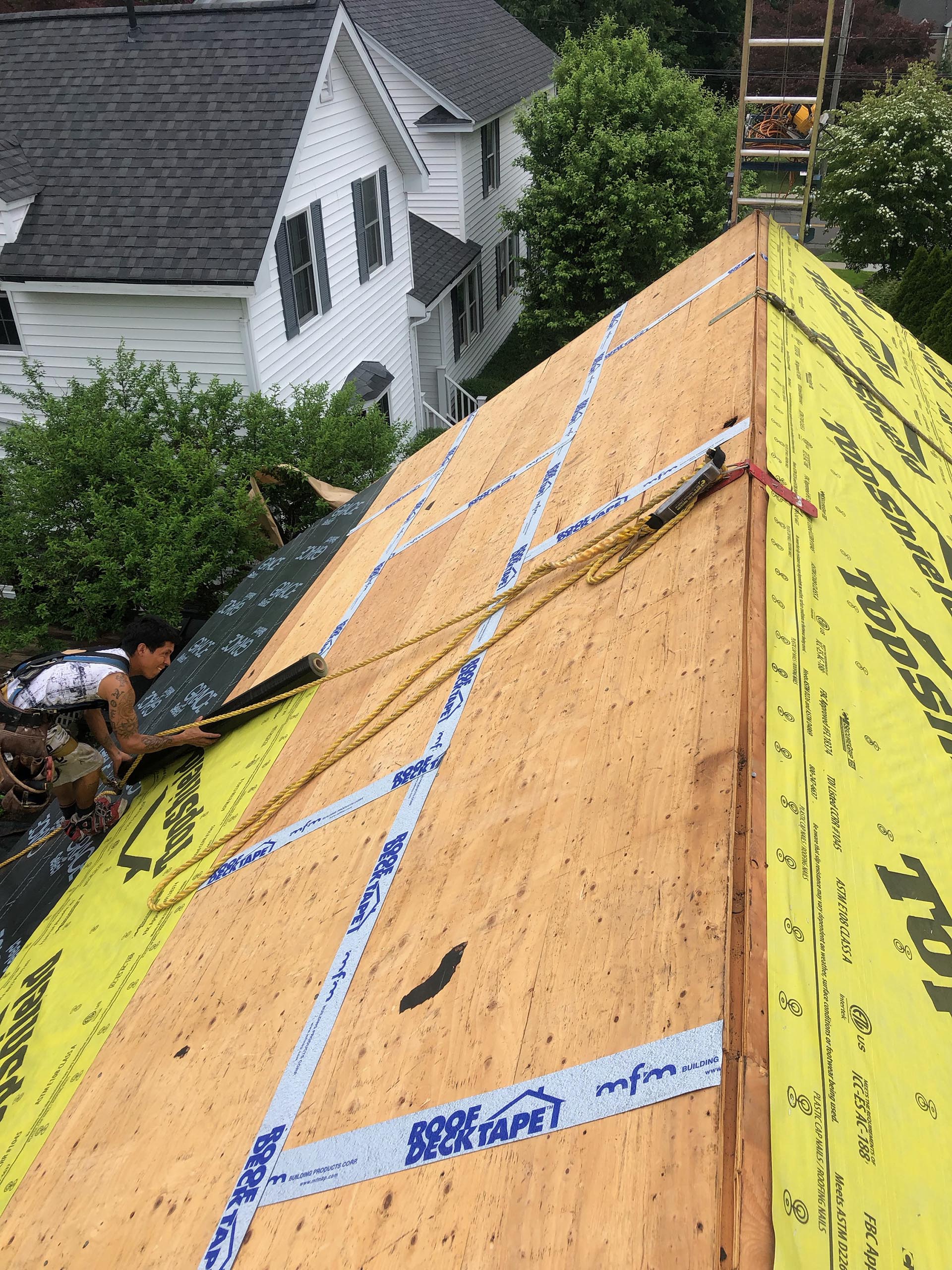 Roof repair and water-control work by Able Roofing
